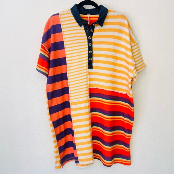 FREE PEOPLE  Charlie Tee Dress - Original Combo XS - Picture 3 of 8